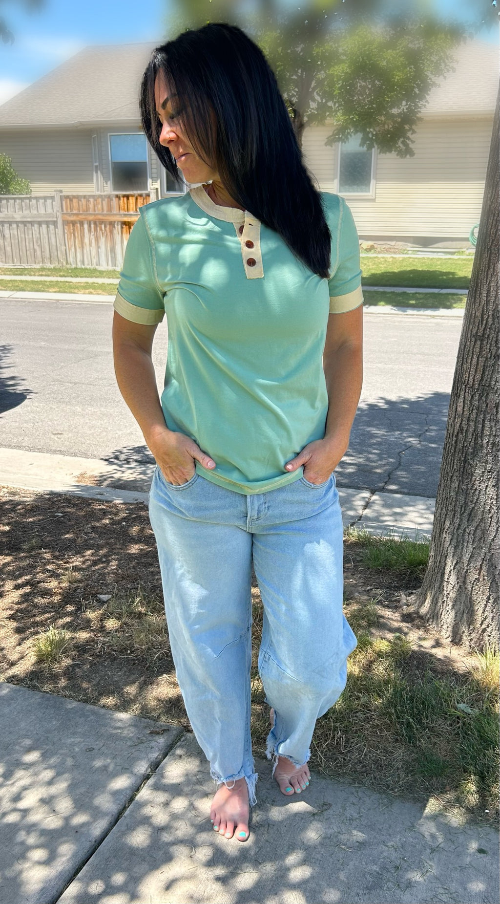 Ashley Risen Barrel Jeans
