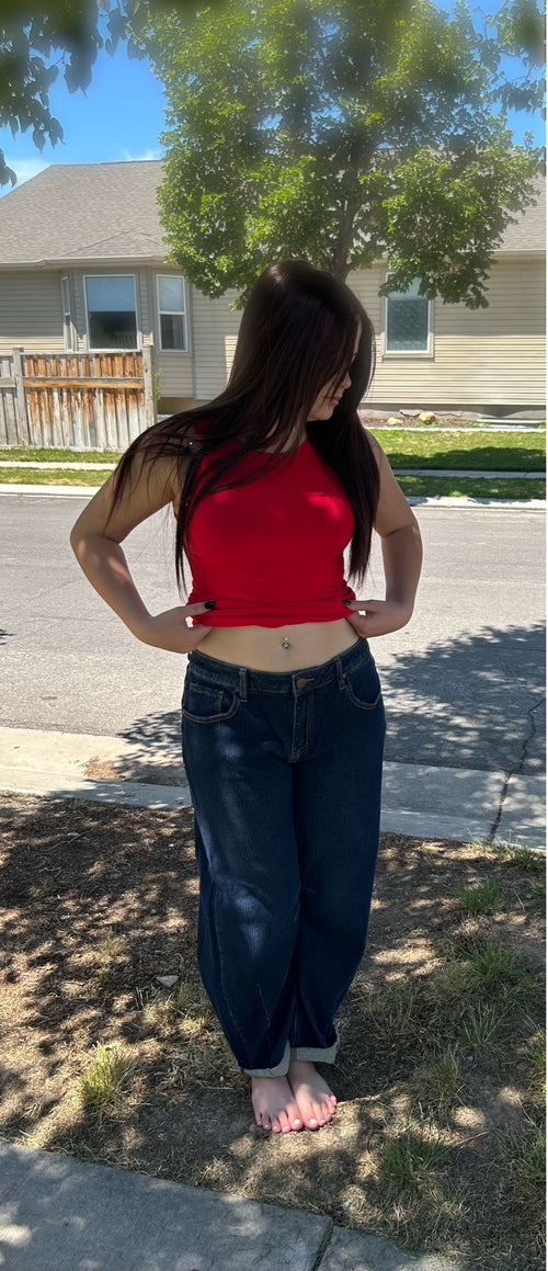 Demi Risen Barrel Jeans