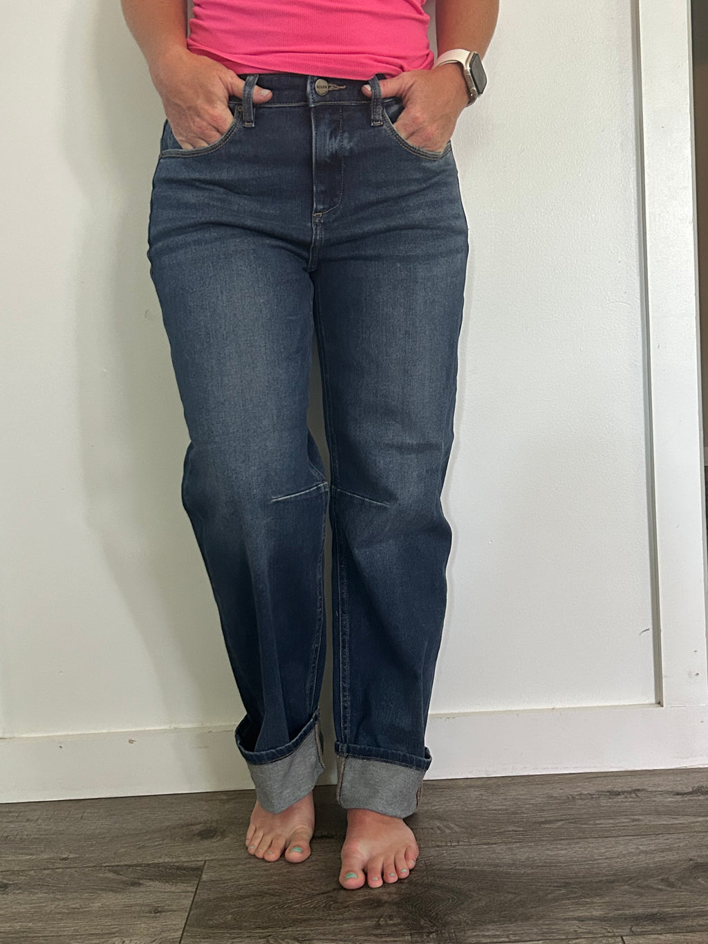 Chloe Risen Barrel Cuff Jeans