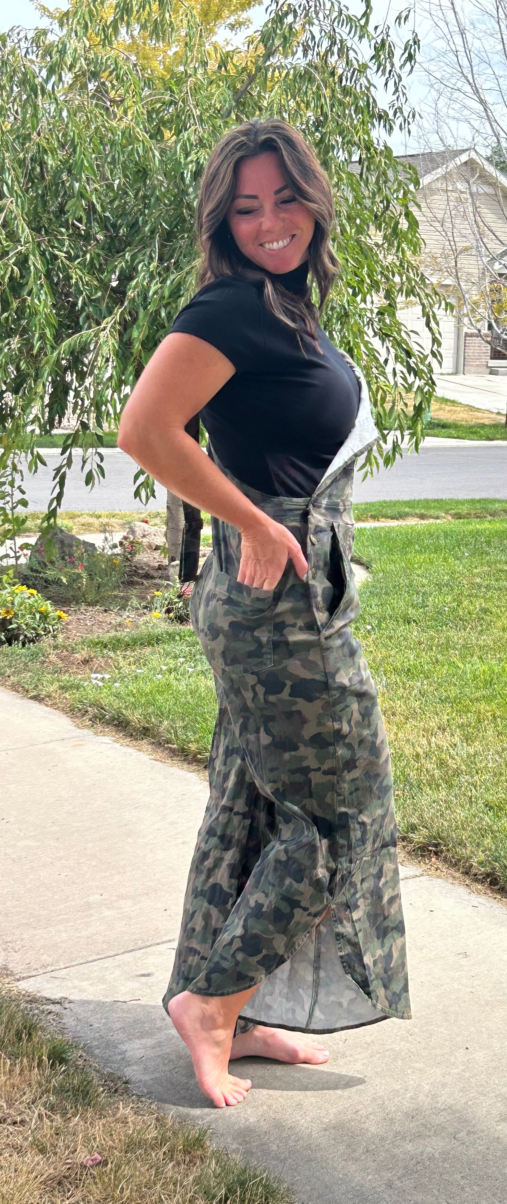 Jessica Camo Overalls
