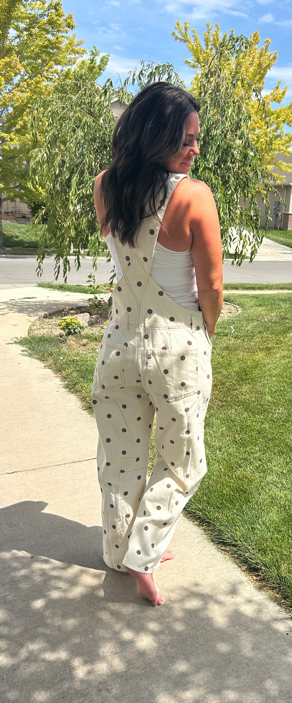 Addy Polk A Dot Overalls