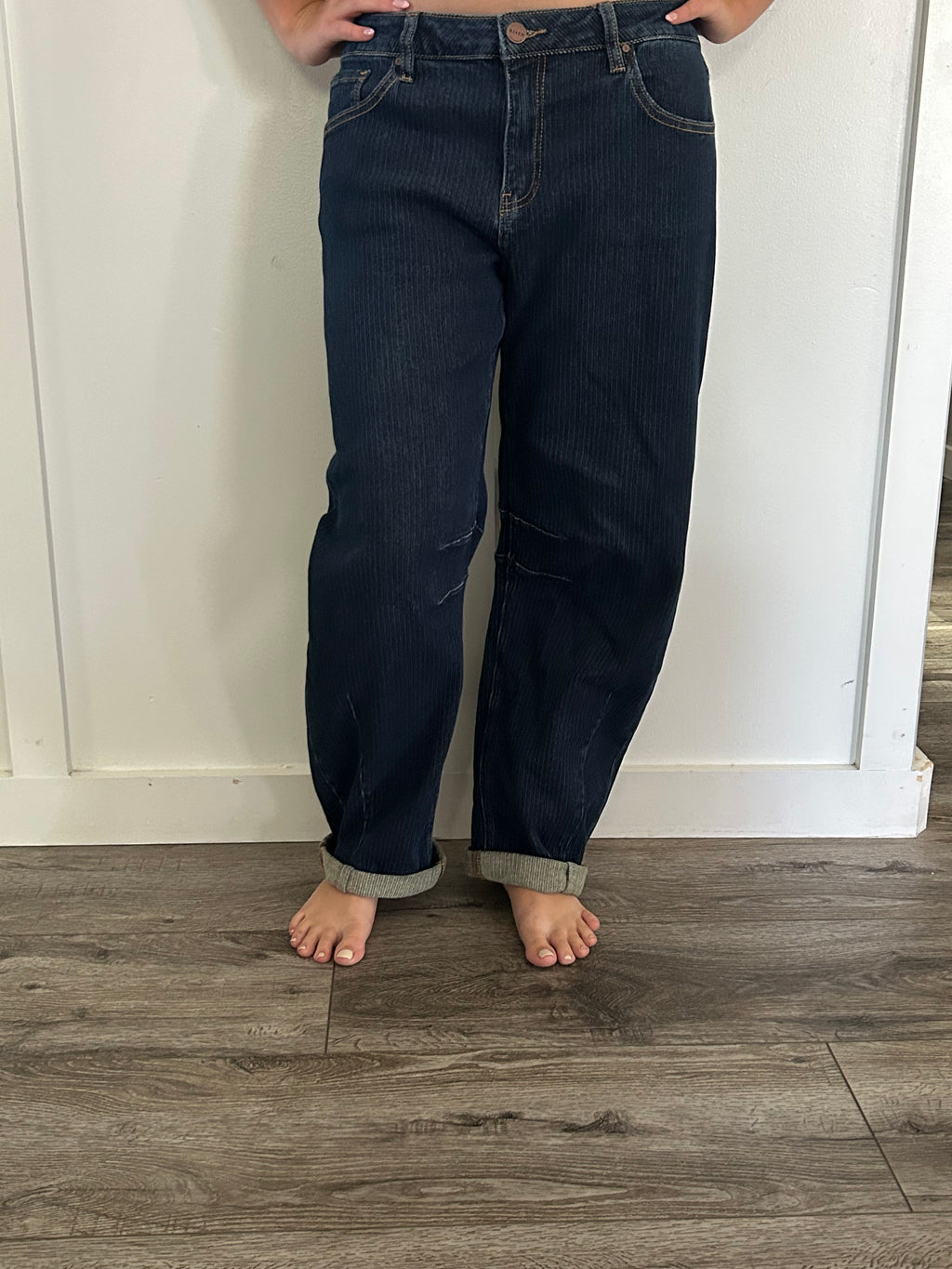 Demi Risen Barrel Jeans