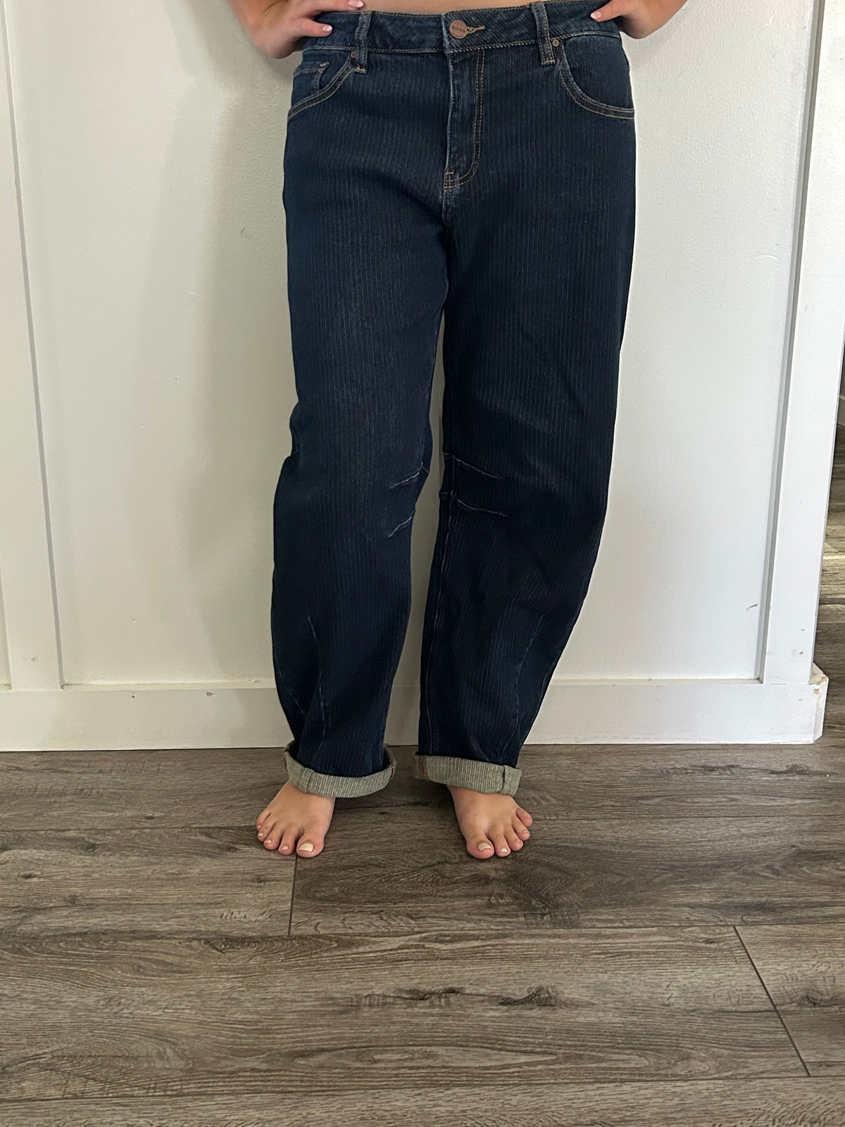 Demi Risen Barrel Jeans