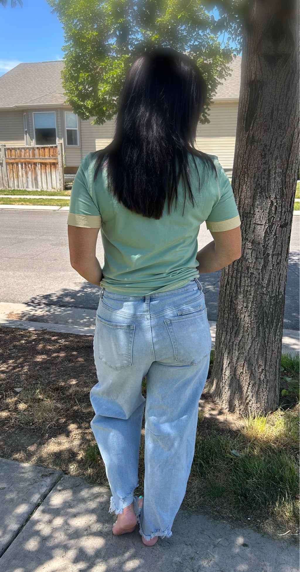 Ashley Risen Barrel Jeans