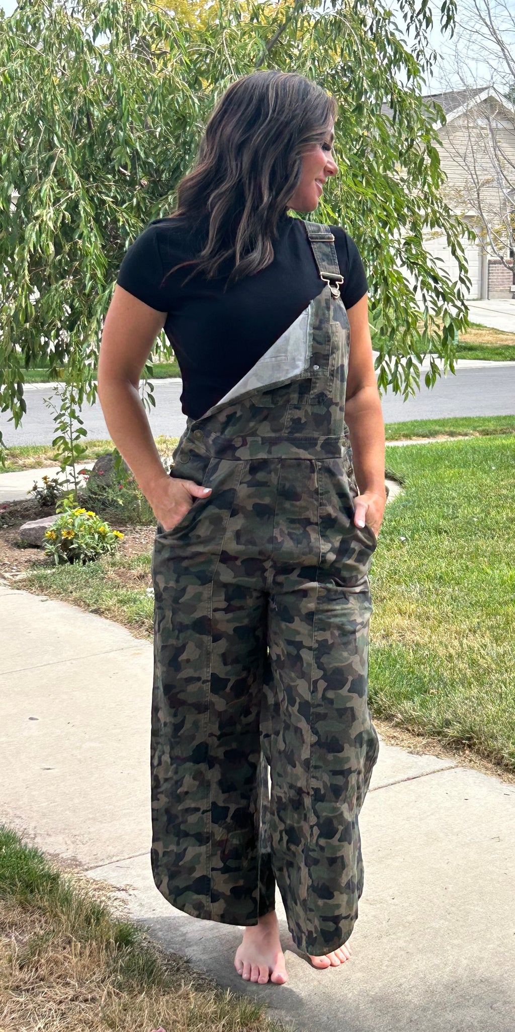 Jessica Camo Overalls