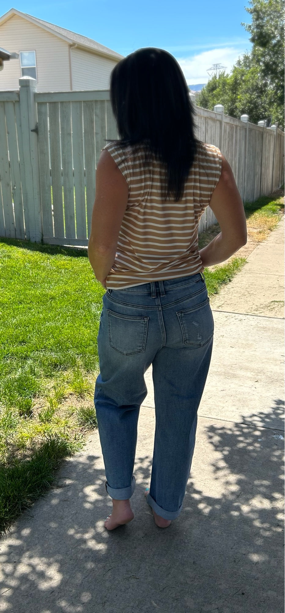 Bryn Risen Barrel Jeans
