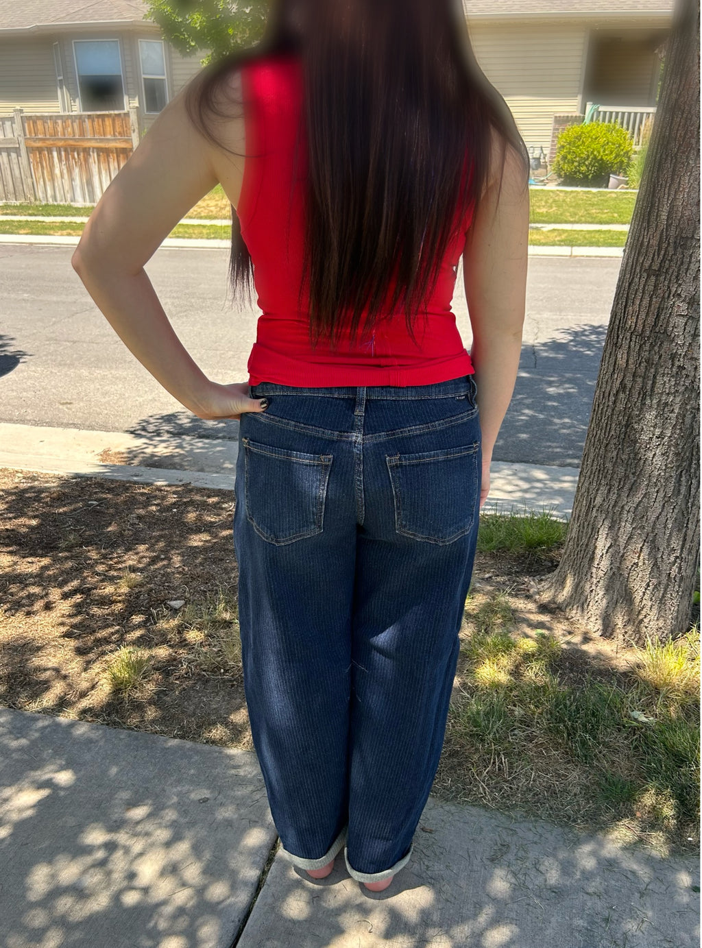 Demi Risen Barrel Jeans