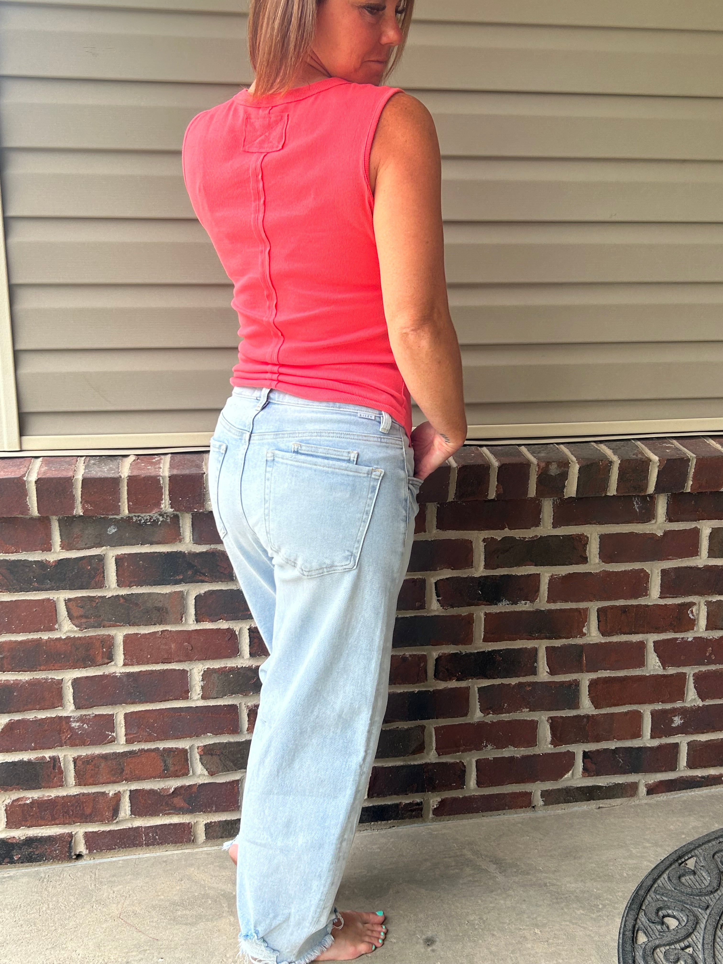 Ashley Risen Barrel Jeans