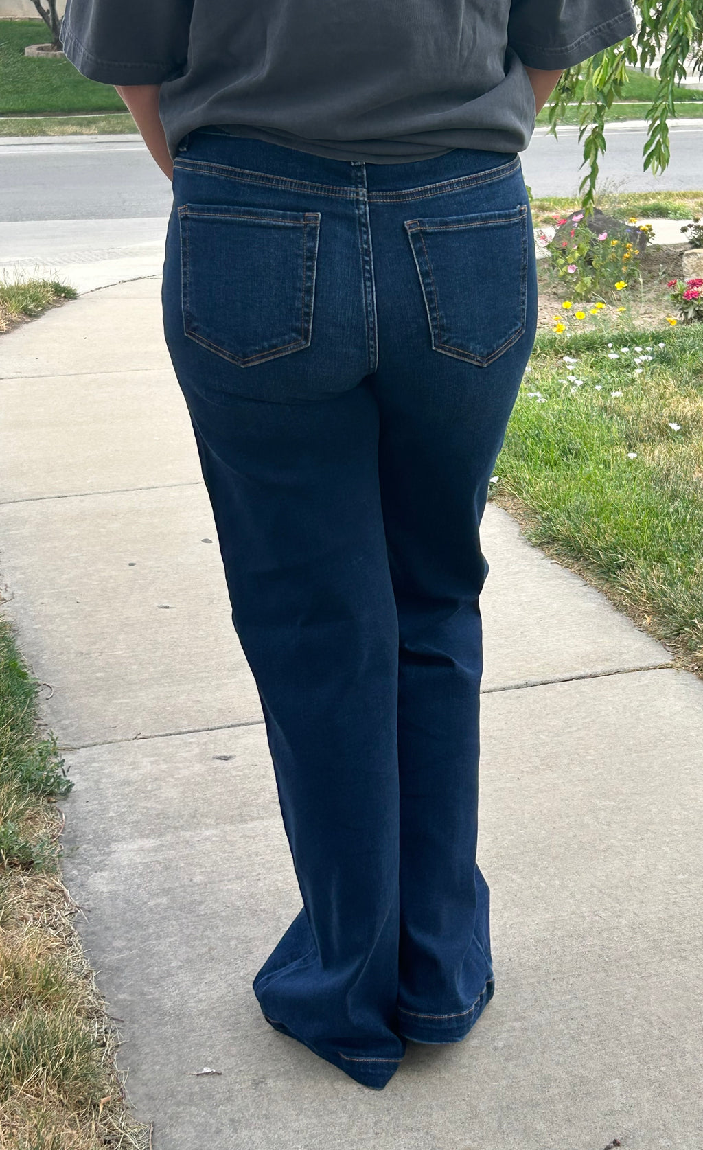 Megan Risen High Rise Wide leg Tall Girl Jeans