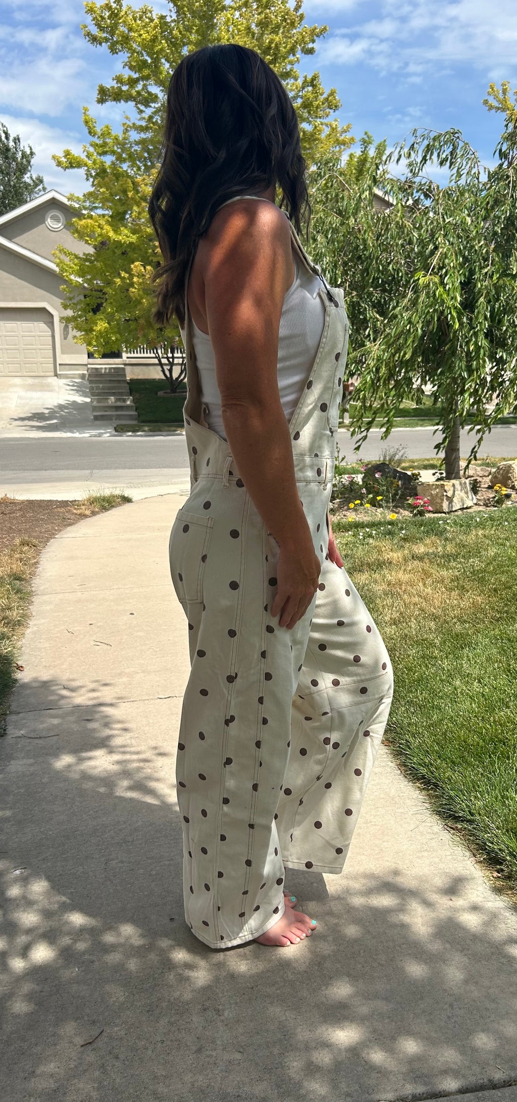 Addy Polk A Dot Overalls