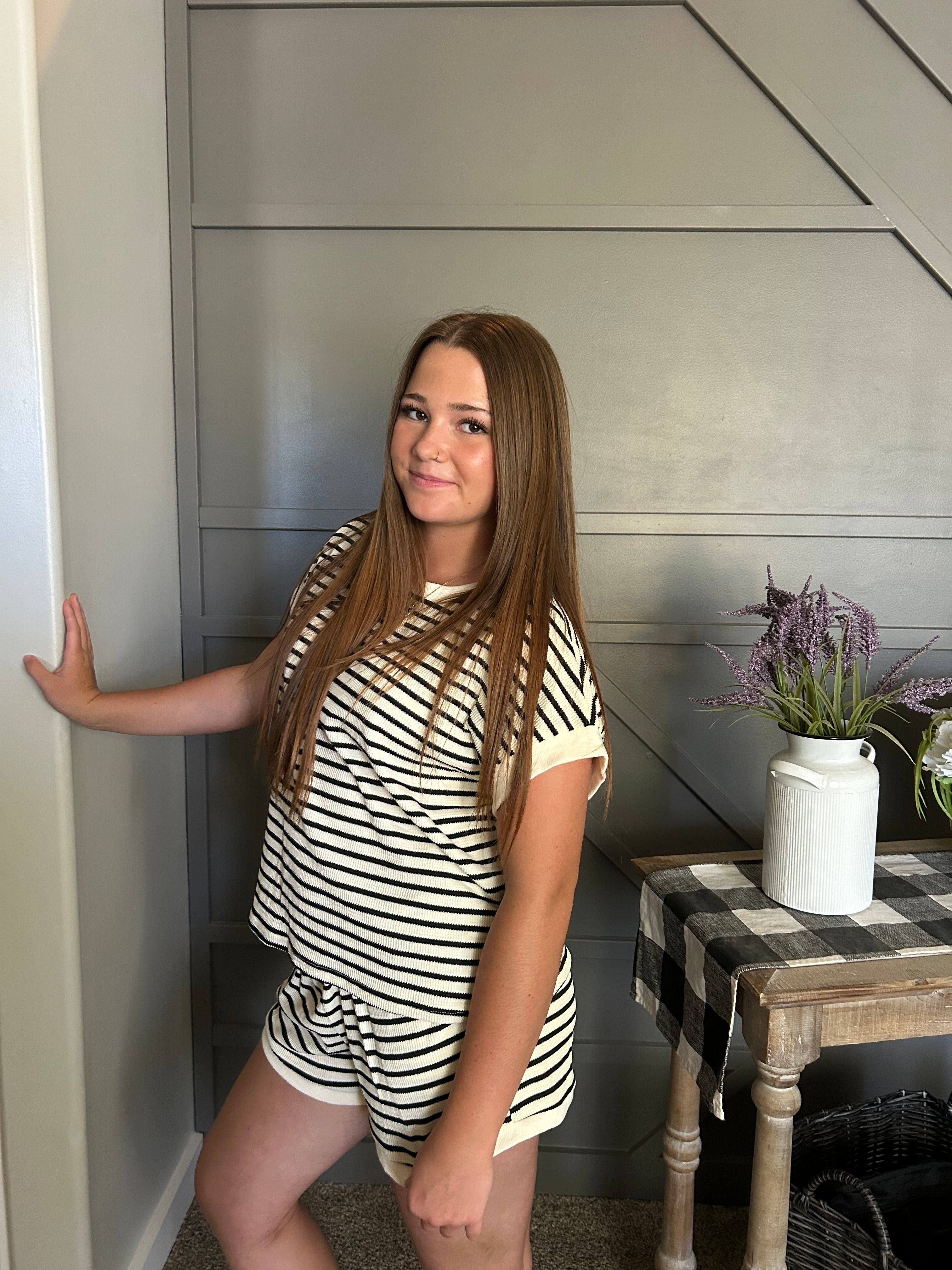 Sienna Striped Lounge Set